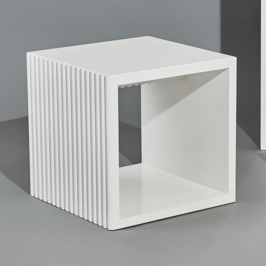 Cubo Chicago Blanco Lineas