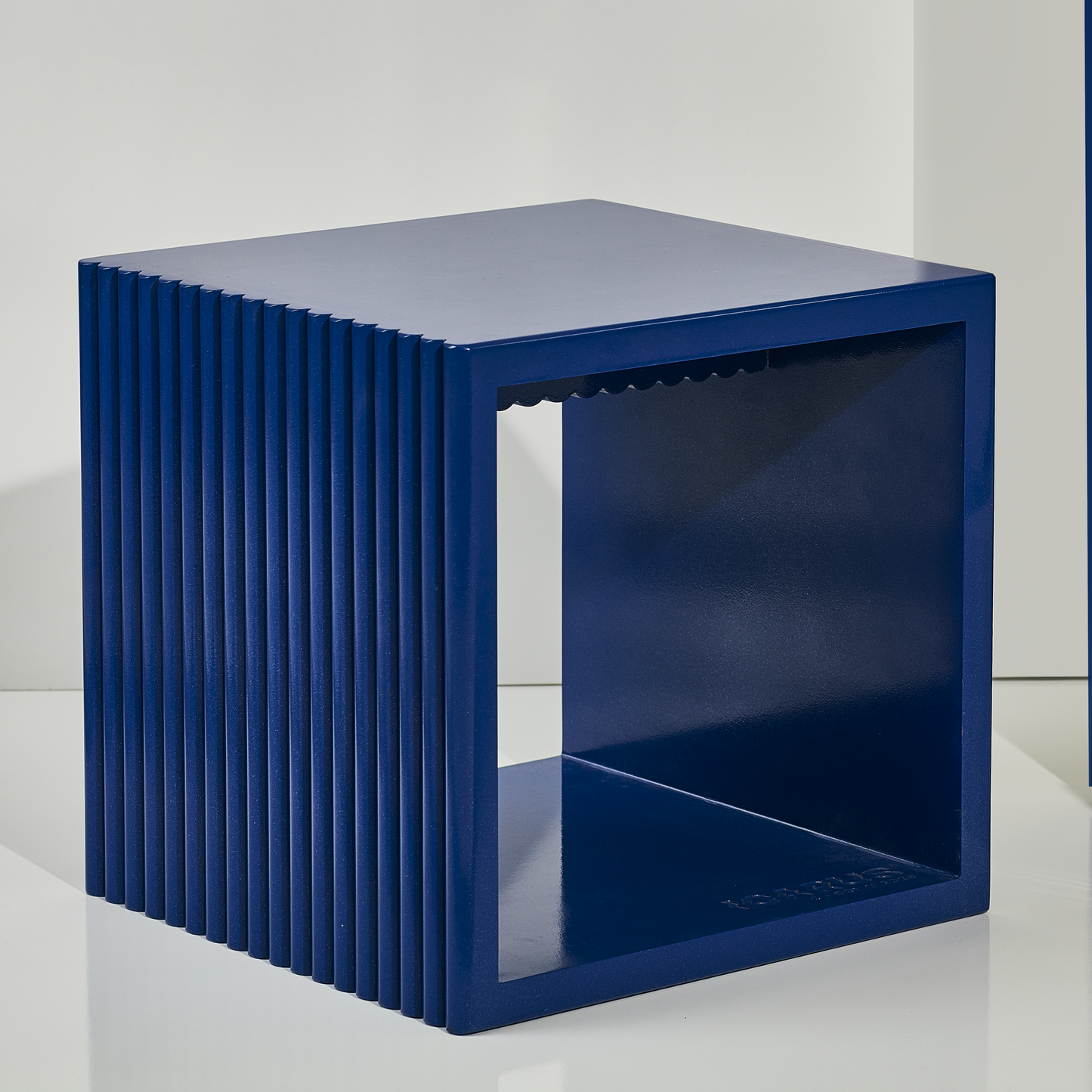 Cubo Chicago Azul Lineas